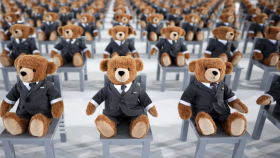 Thom Browne's front row for his teddy inspired collection